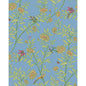 127/4022-CS COLE & SON ROSEBERRY WITH BIRDS BLUE