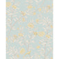 127/4023-CS COLE & SON ROSEBERRY WITH BIRDS P BLUE
