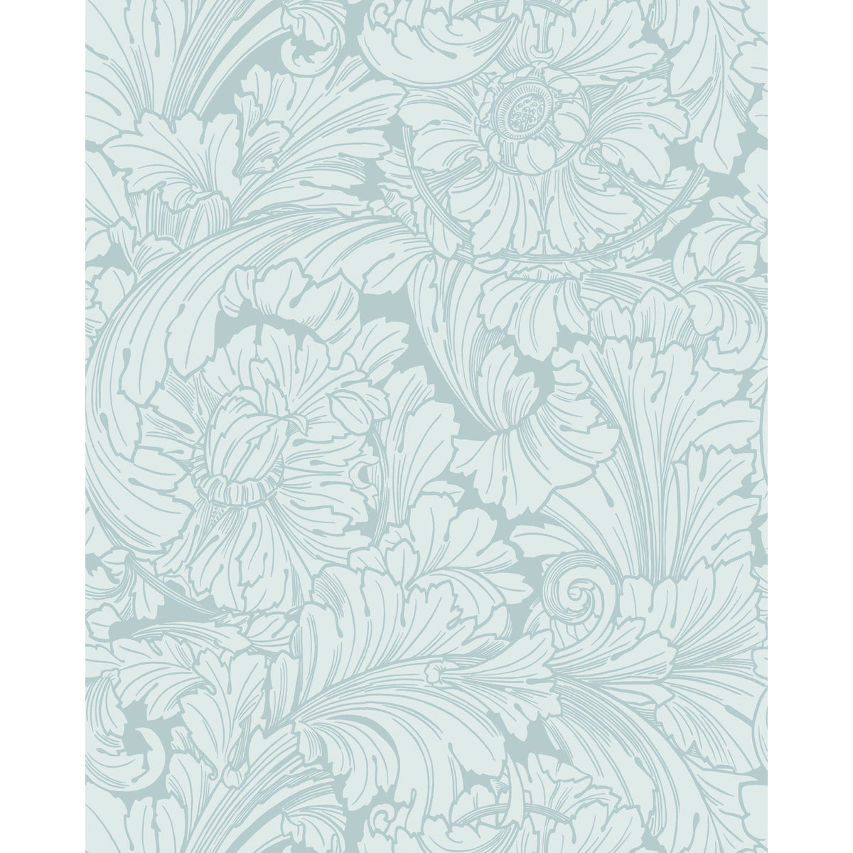 127/6030-CS COLE & SON ACANTHUS PRINT ROOM BLUE