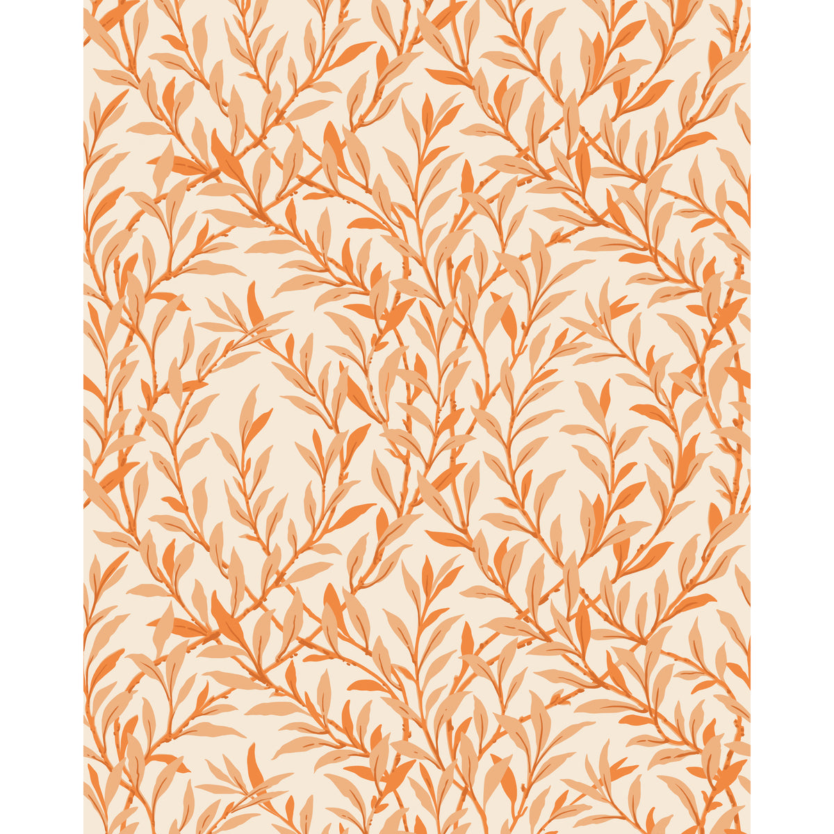 127/7034-CS COLE & SON WILLOW BRANCH TANGERINE/CREAM