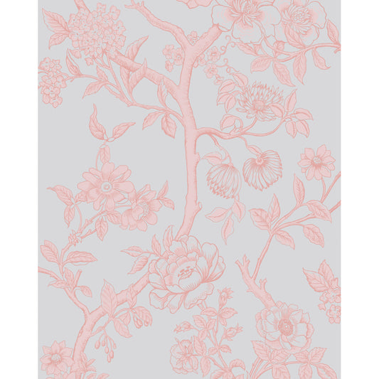 128/2008-CS COLE & SON PARADISE TREE PASTEL BLUE