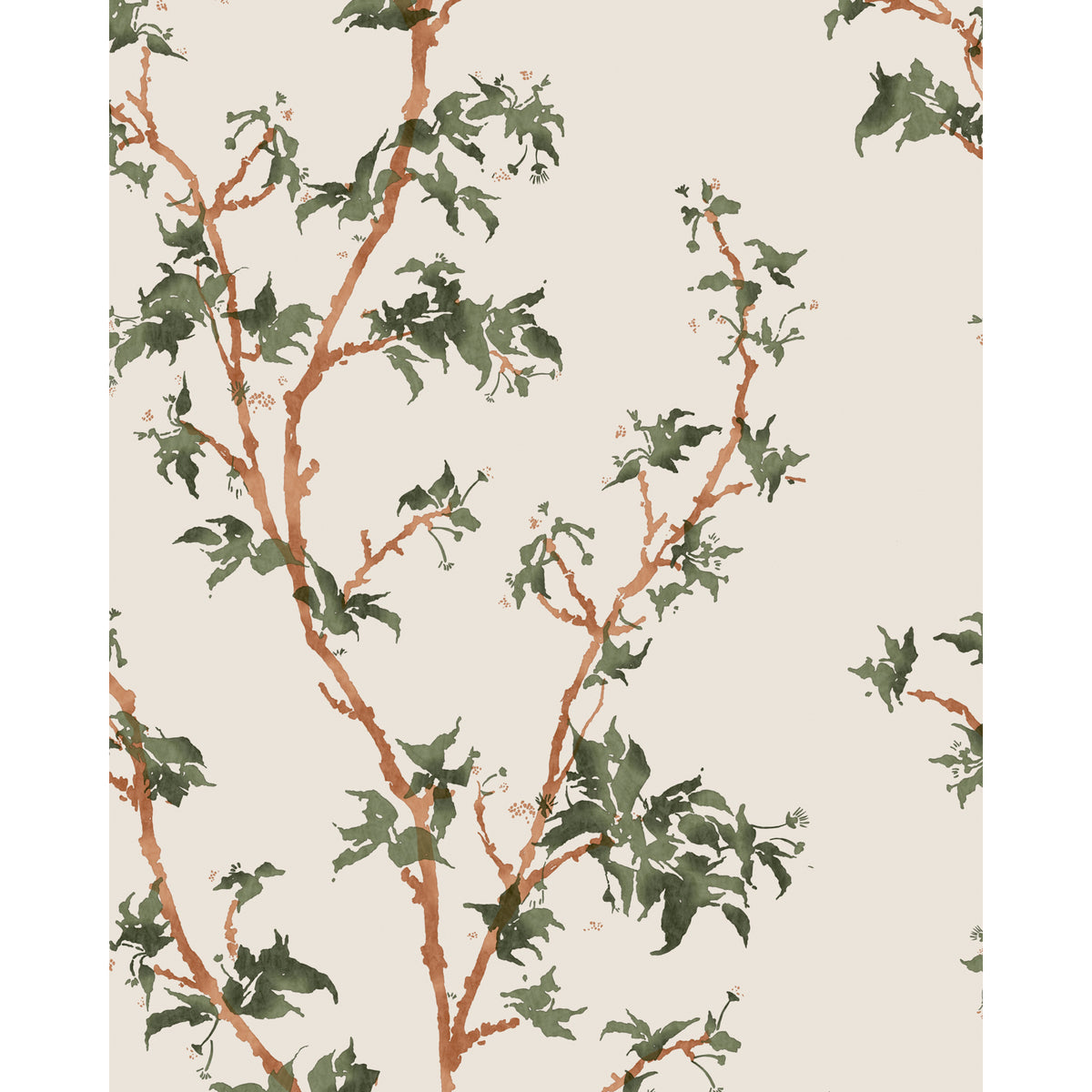 128/3013-CS COLE & SON CHINESE BRANCH LEAF GREEN