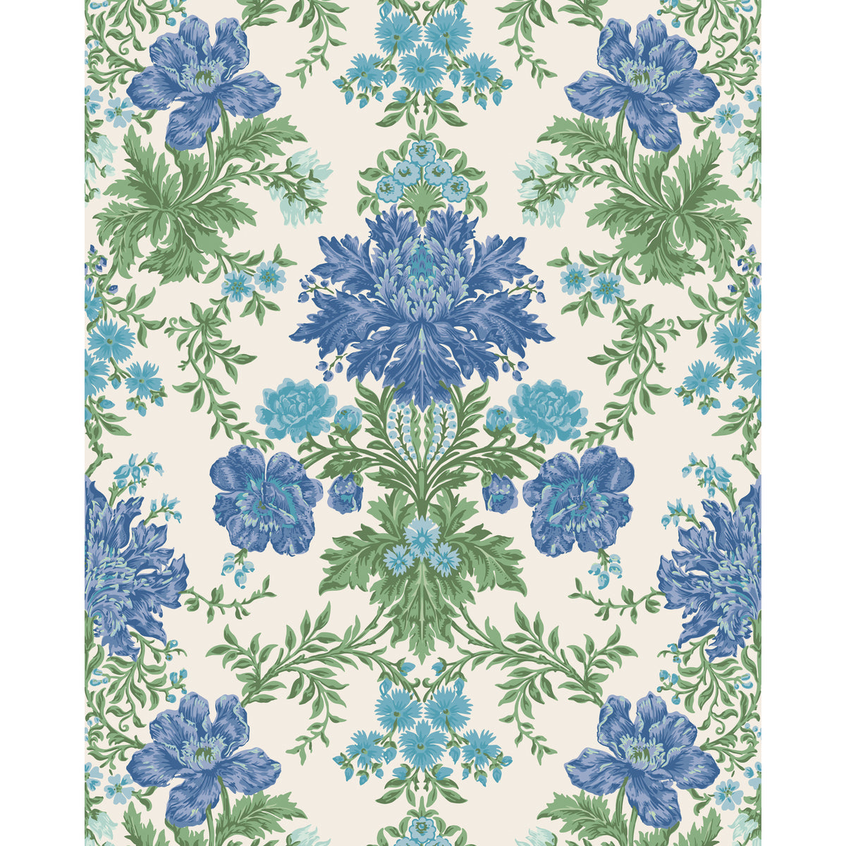 128/7035-CS COLE & SON POPPIES SAPPHIRE