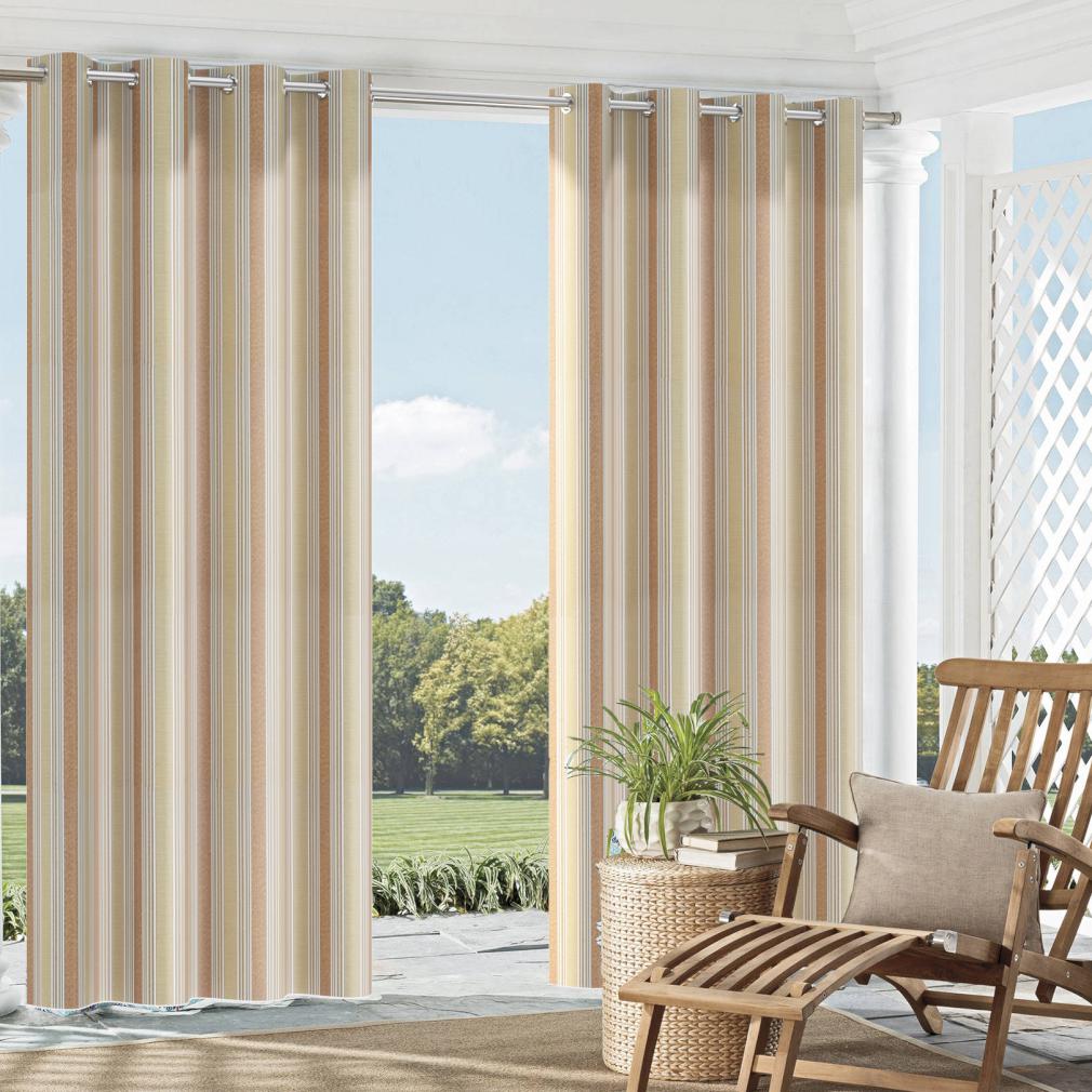 1291 Stripe Birch Brown Charlotte Fabrics