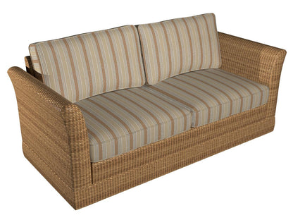 1291 Stripe Birch Brown Charlotte Fabrics