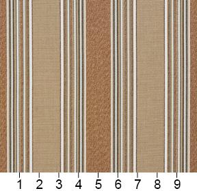 1291 Stripe Birch Brown Charlotte Fabrics