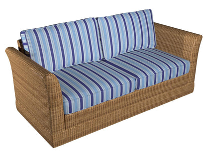 1292 Stripe Ocean Blue Charlotte Fabrics
