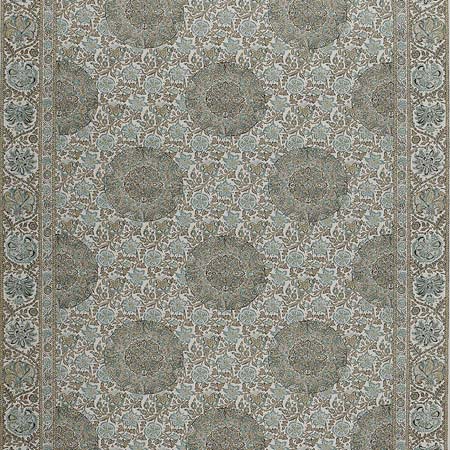 1296002 KAYA MEDALLION Mineral Schumacher Fabric