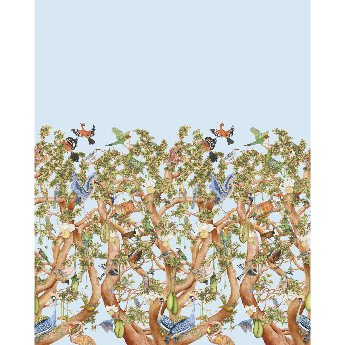 129/1003-CS COLE & SON TREE OF LIFE SKY BLUE