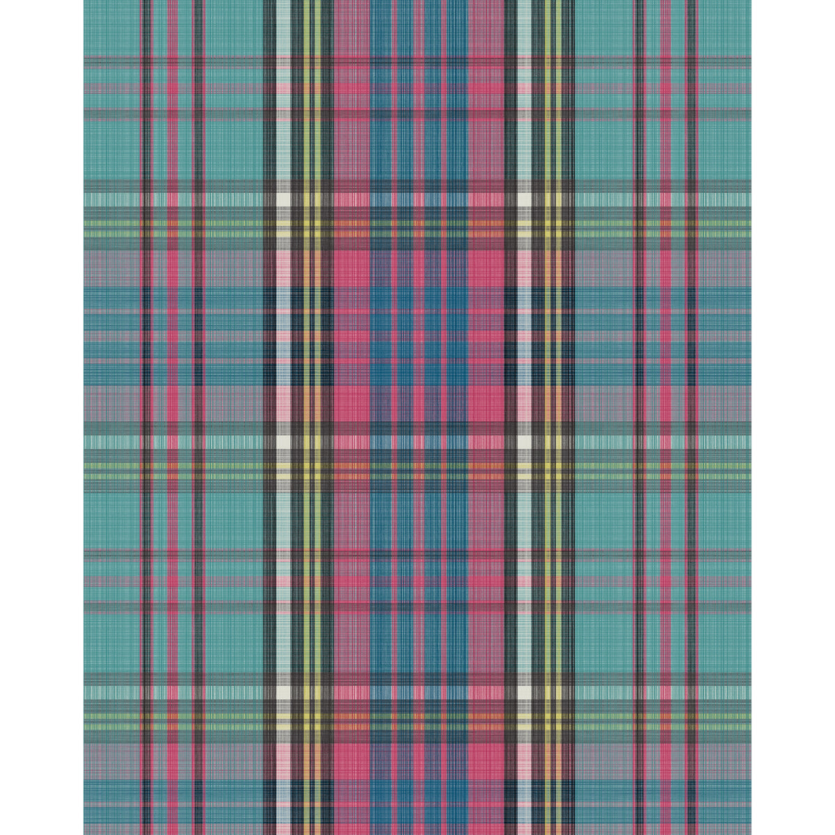 130/1001-CS COLE & SON MACANDREAS TARTAN CYAN