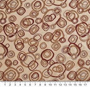 1311 Abstract & Geometric Brandy Sphire Red & Burgundy Charlotte Fabrics