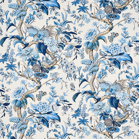 1314003 CRANLEY GARDEN Blue Schumacher Fabric