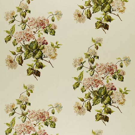 1315000 SUMMER HYDRANGEA Ivory Schumacher Fabric