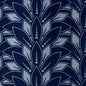 139FLOCK01 1838-Wallcoverings WALLPAPER - WP # 01 MIDNIGHT ELODIE