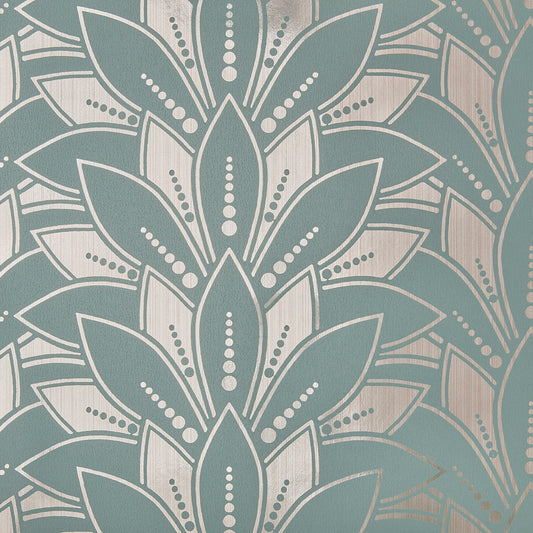 139FOIL05 1838-Wallcoverings WALLPAPER - WP # 05 NEO MINT ELODIE