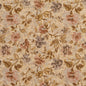 1521 Floral Antique Orange & Rust Charlotte Fabrics