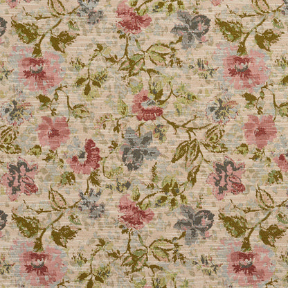 1522 Floral Garden Pink Charlotte Fabrics