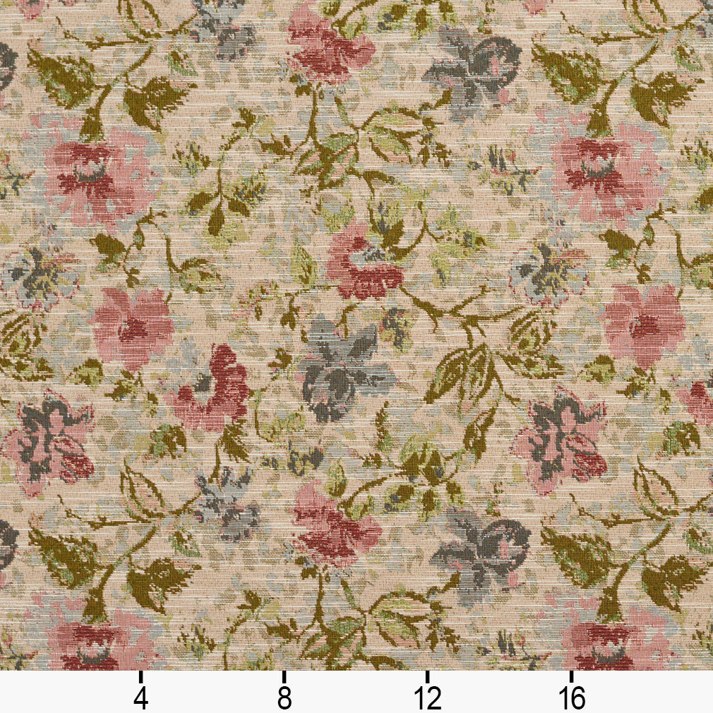1522 Floral Garden Pink Charlotte Fabrics