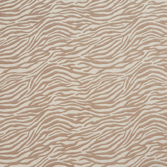 1590 Animal Print Zebra/Taupe Beige & Taupe Charlotte Fabrics