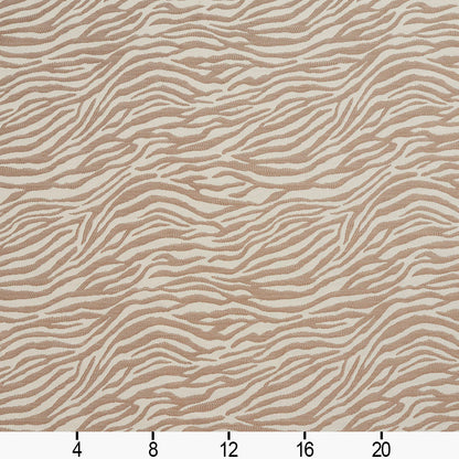 1590 Animal Print Zebra/Taupe Beige & Taupe Charlotte Fabrics
