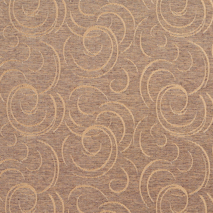 1648 Abstract & Geometric Antique Swirl Brown Charlotte Fabrics