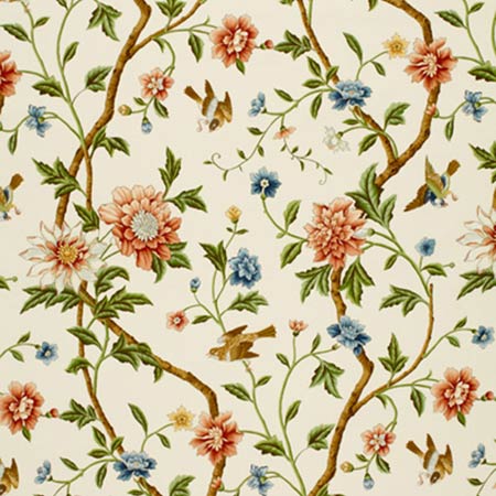 172441 SHANGTU FLORAL Porcelain Schumacher Fabric