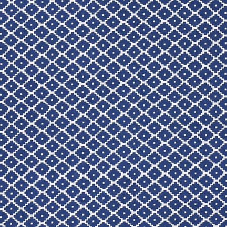 174487 ZIGGURAT Blue Schumacher Fabric