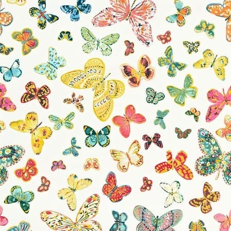 174900 BUTTERFLY Multi Schumacher Fabric