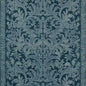 175111 CARLOTTA VELVET DAMASK Indigo Schumacher Fabric