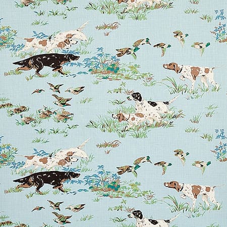 175161 POINTERS Sky Schumacher Fabric