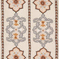 175182 TEMARA HAND EMBROIDERED PRINT Natural Schumacher Fabric