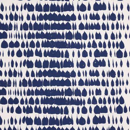 175208 QUEEN OF SPAIN Navy Schumacher Fabric