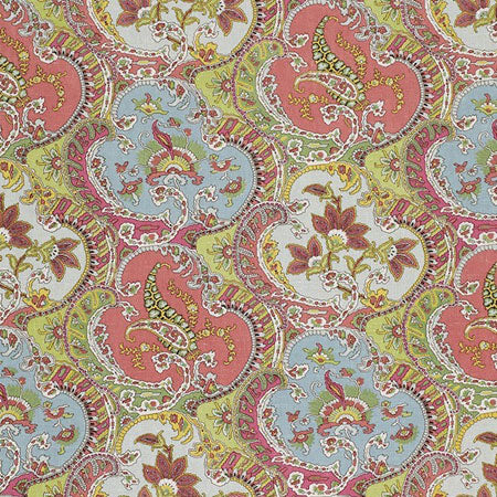 175550 PICKFAIR PAISLEY Multi Schumacher Fabric