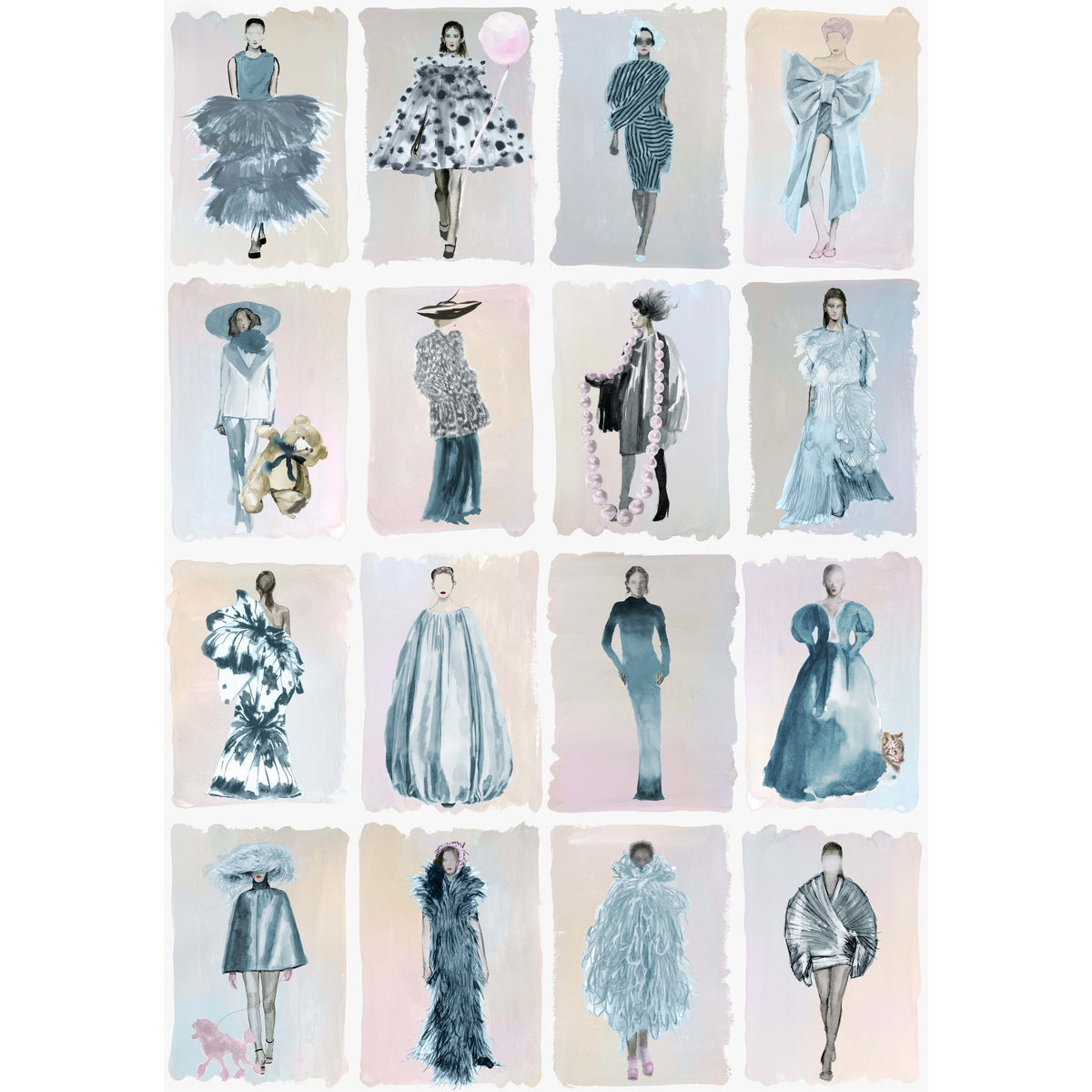 175/1004-CS COLE & SON COUTURE CAROUSEL BLUE