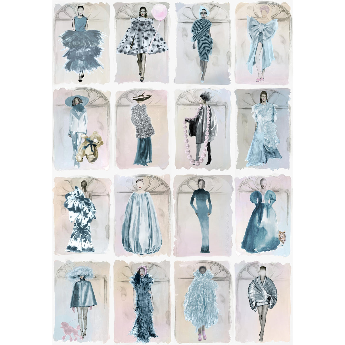 175/2010M-CS COLE & SON COUTURE CAROUSEL W BLUE P