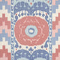 176065 SAMARKAND IKAT II Chambray Coral Schumacher Fabric