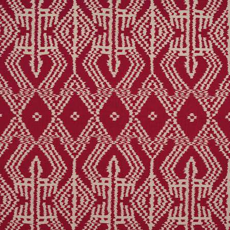 176090 ASAKA IKAT Red Schumacher Fabric