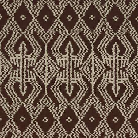 176093 ASAKA IKAT Espresso Schumacher Fabric