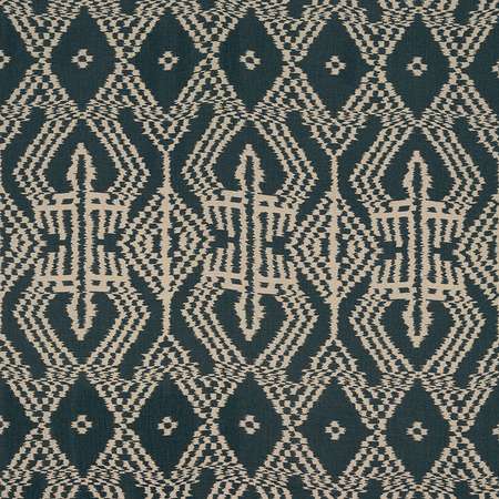 176094 ASAKA IKAT Charcoal Schumacher Fabric