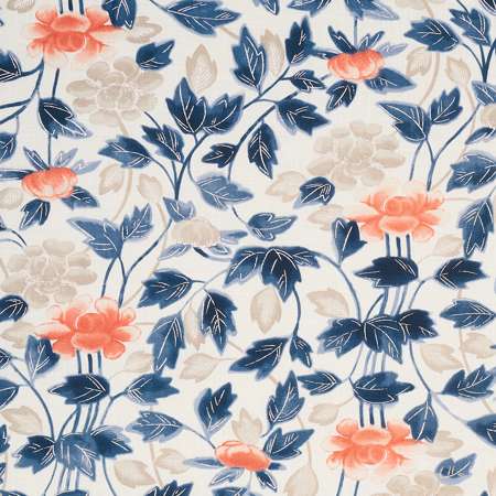 180340 IMARI Blue Ink Schumacher Fabric