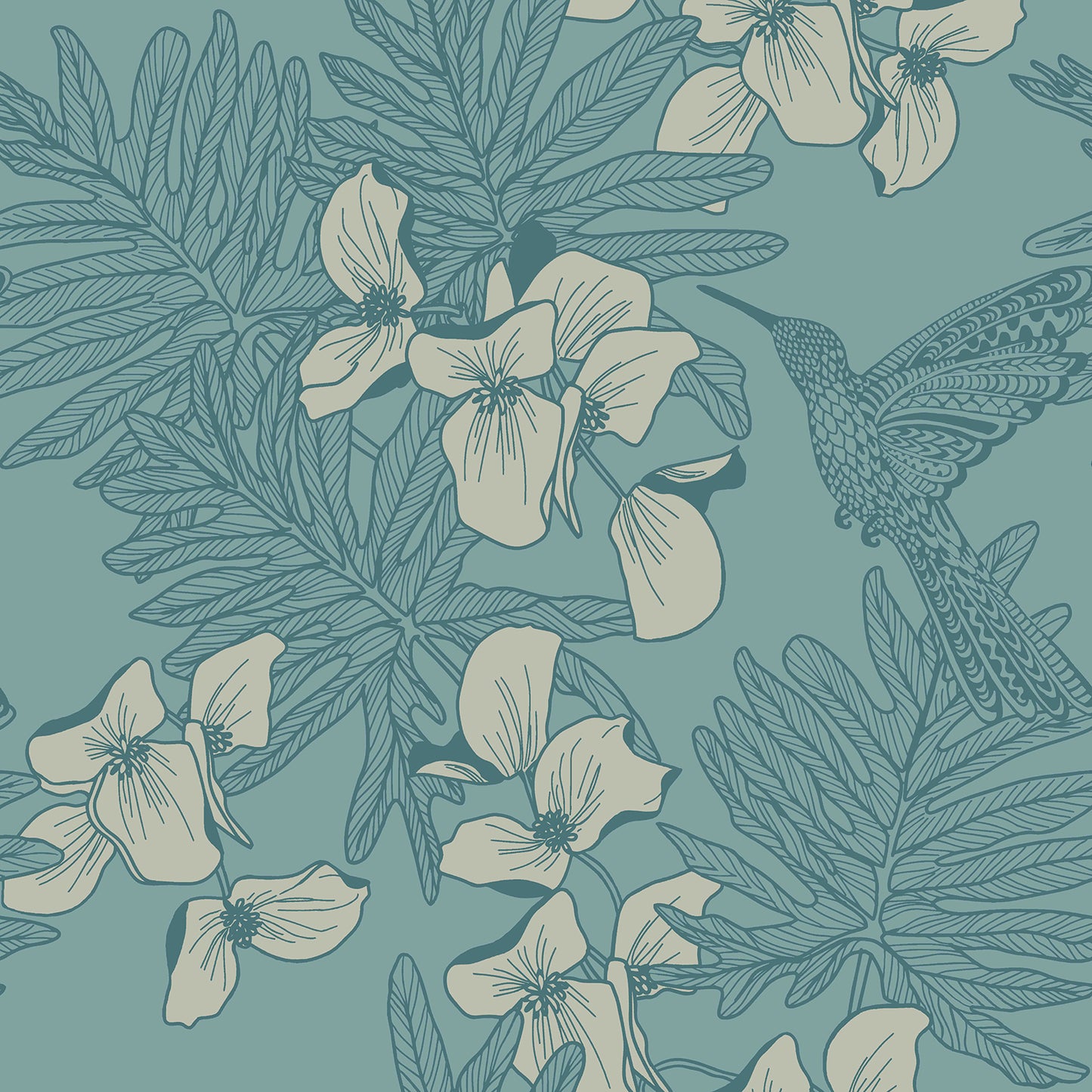 180411703 1838-Wallcoverings WALLPAPER - WP # 03 SEAFOAM AURORA