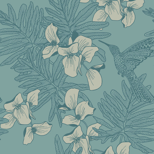 180411703 1838-Wallcoverings WALLPAPER - WP # 03 SEAFOAM AURORA