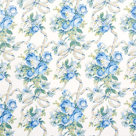 180810 QUEENIES FLORAL CHINTZ Porcelain Schumacher Fabric