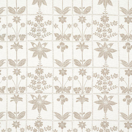 180891 GEORGIA WILDFLOWERS Neutral Schumacher Fabric