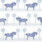 180901 POLKA DOT PONY Blue Schumacher Fabric