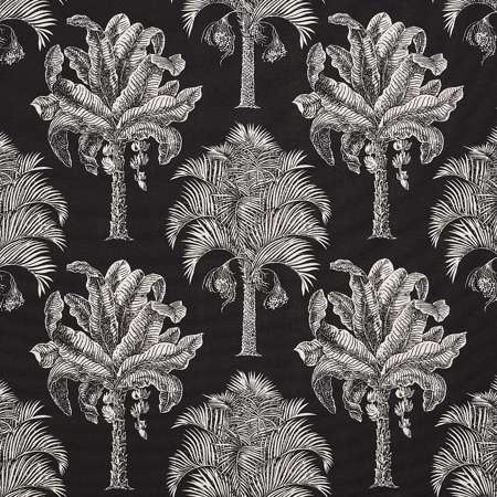 180962 GRAND PALMS INDOOR OUTDOOR Black Schumacher Fabric