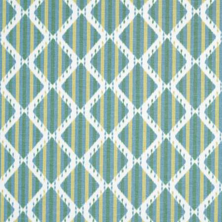 181291 KAI STRIPED IKAT Green Schumacher Fabric