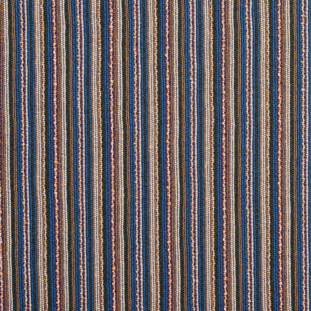 1880 Stripe Blue Charlotte Fabrics Woven Patterns