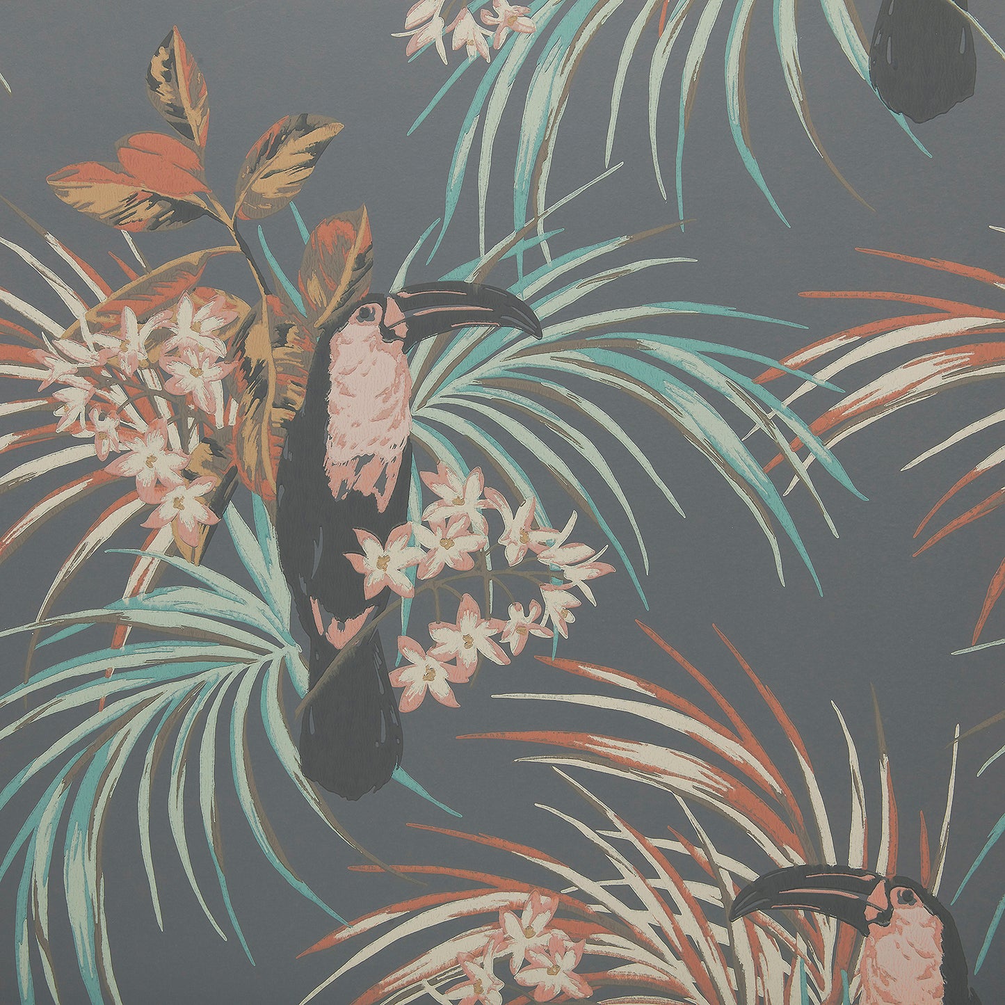 190713505 1838-Wallcoverings WALLPAPER - WP # 05 CHARCOAL ELODIE