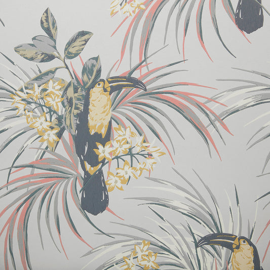 190713506 1838-Wallcoverings WALLPAPER - WP # 06 SOFT GREY ELODIE